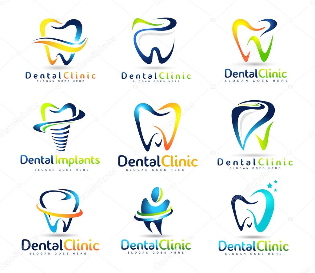 Dental Dentist Logo Set 