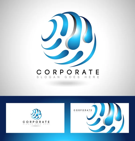 Logo corporativo empresarial — Archivo Imágenes Vectoriales