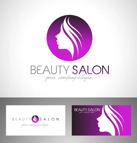 Logo del salón de belleza — Vector de stock