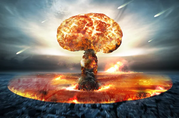 Guerra atomica nucleare — Foto Stock