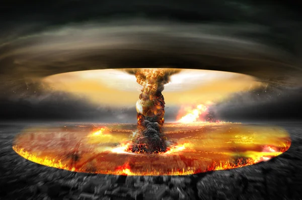 Jaderné atomové války — Stock fotografie