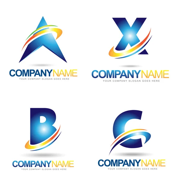 Дизайн логотипу лист — стоковий вектор