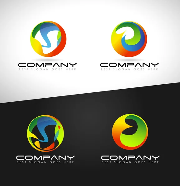 Företagens sfär logotyp — Stock vektor