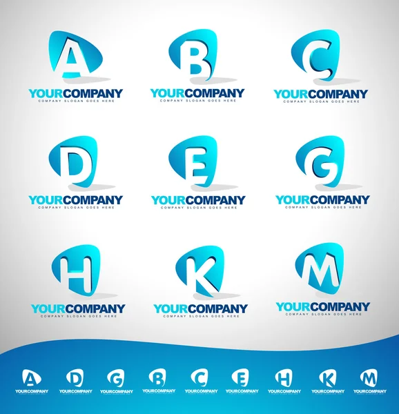 Cartas Logo Design — Vetor de Stock