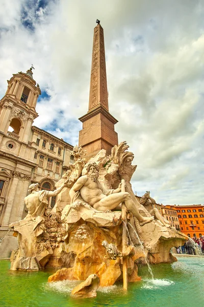 Piazza Navona, Rooma. Italia — kuvapankkivalokuva