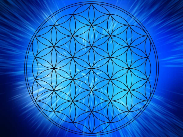 soyut yaşam çiçeği mandala arka planı