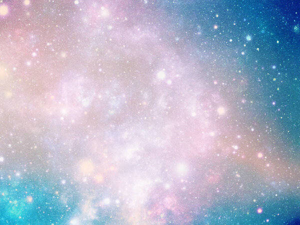 Abstract cosmic illustrated background