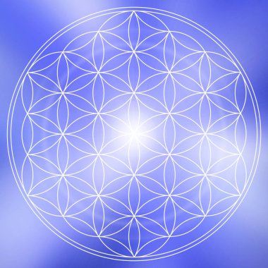 soyut yaşam çiçeği mandala arka planı