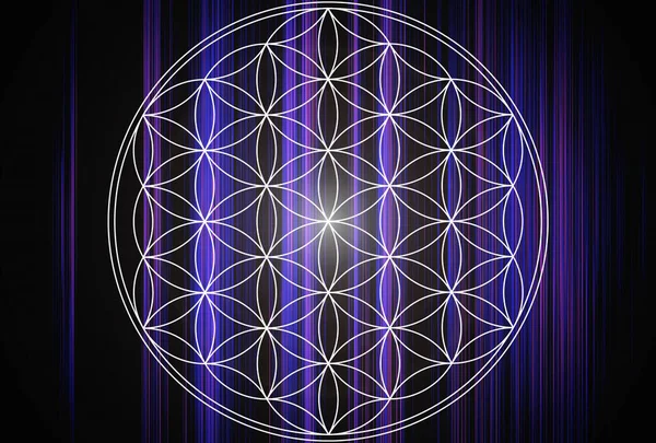 soyut yaşam çiçeği mandala arka planı