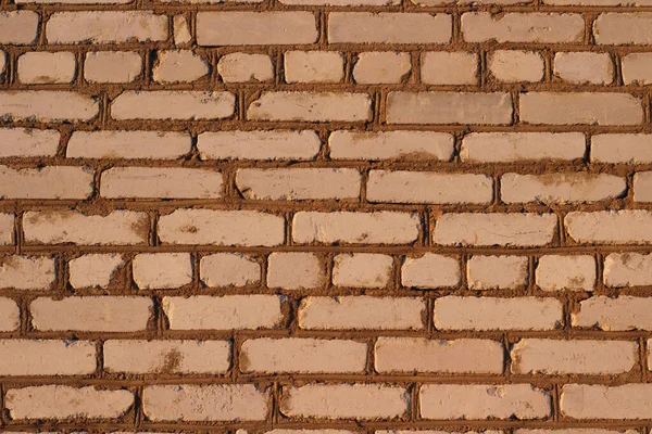 Parede Tijolo Fundo Close Velho Rachado Tijolos Vermelhos Textura Alvenaria — Fotografia de Stock