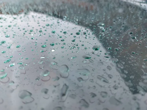 Wassertropfen Auf Fenster Freien — Stockfoto