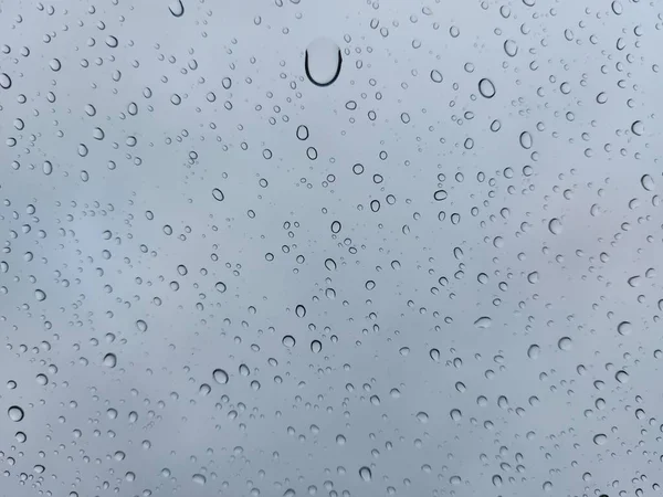 Regentropfen Auf Fensterrahmen — Stockfoto