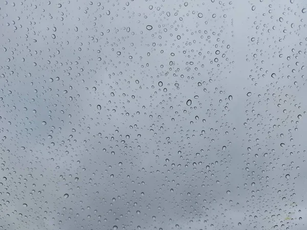 Rain Drops Window Full Frame — Stock Photo, Image