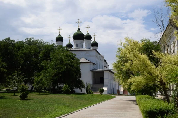 Katedrála Kláštera Nejsvětější Trojice Astrakhan — Stock fotografie