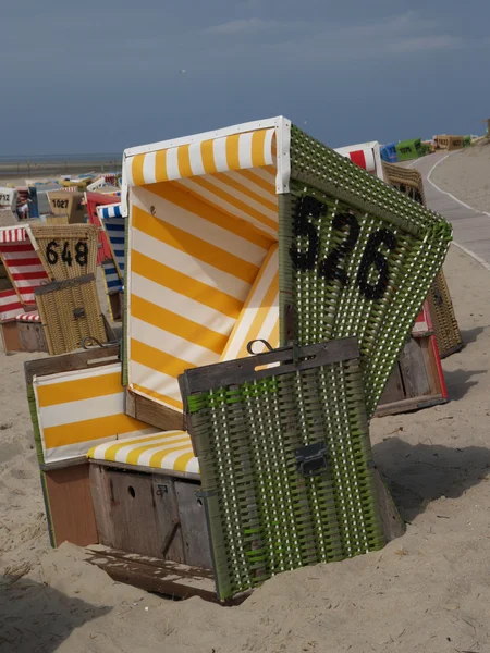 Plaży langeoog — Zdjęcie stockowe