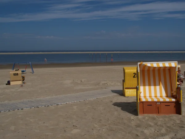 Het strand van langeoog — Stockfoto