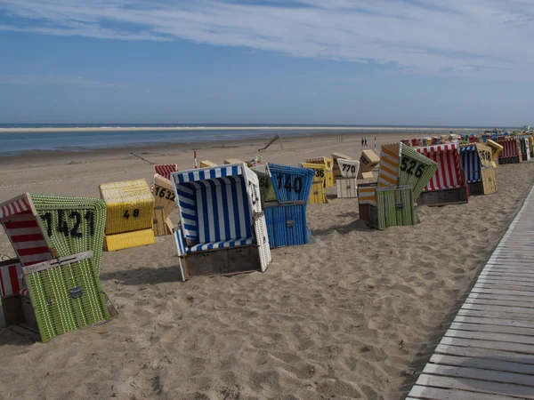 Stranden af langeoog - Stock-foto