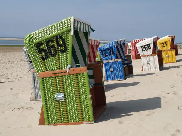 Het strand van langeoog — Stockfoto