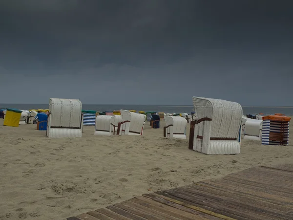 Beach of borkum — Stock Photo, Image