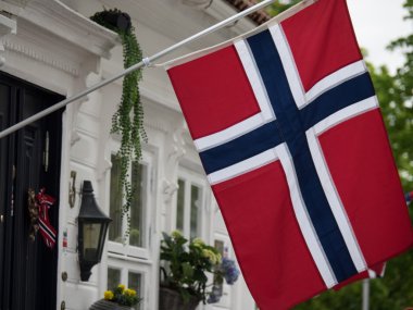 Norveç 'teki Stavanger şehri.