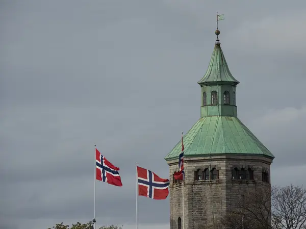 Stavanger városa Norvégiában — Stock Fotó