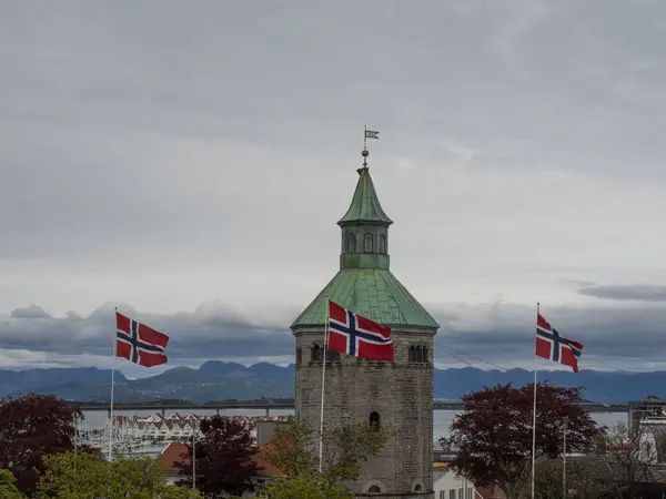 Norveç 'teki Stavanger şehri. — Stok fotoğraf