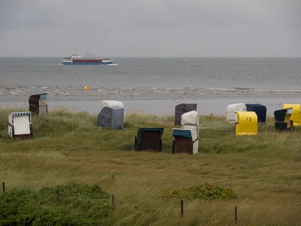 Пляж Cuxhaven — стокове фото