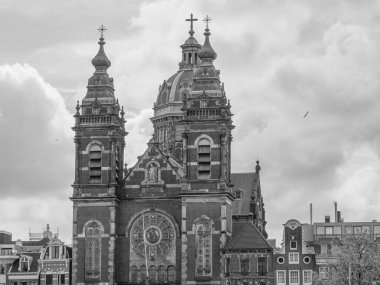 Hollanda 'daki Amsterdam şehri.