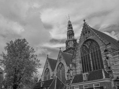 Hollanda 'daki Amsterdam şehri.