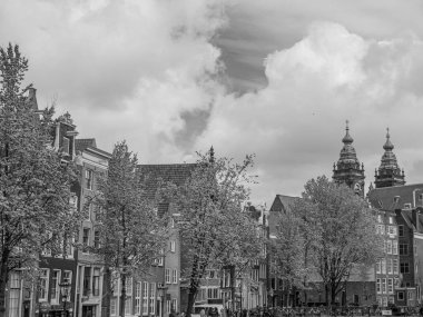 Hollanda 'daki Amsterdam şehri.