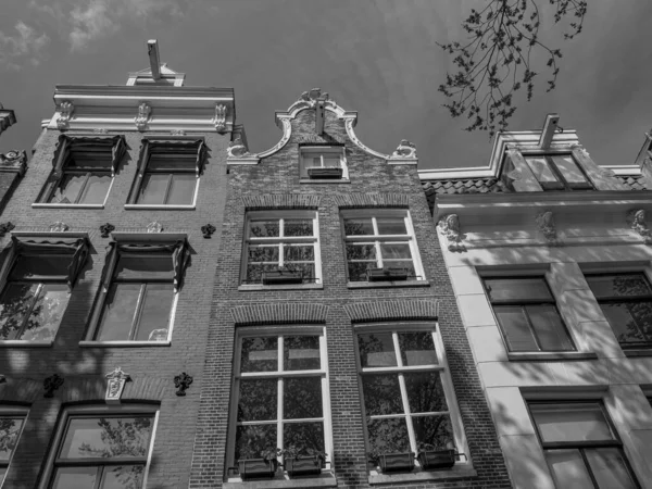 Cidade Amsterdam Nas Terras Baixas — Fotografia de Stock