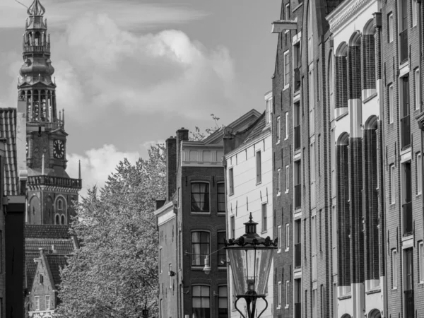 Cidade Amsterdam Nas Terras Baixas — Fotografia de Stock