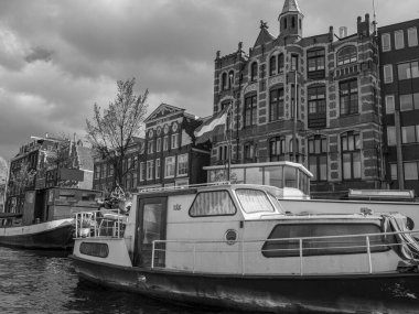 Hollanda 'daki Amsterdam şehri.