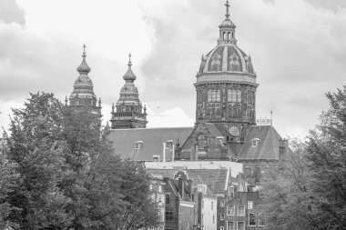 Hollanda 'daki Amsterdam şehri.