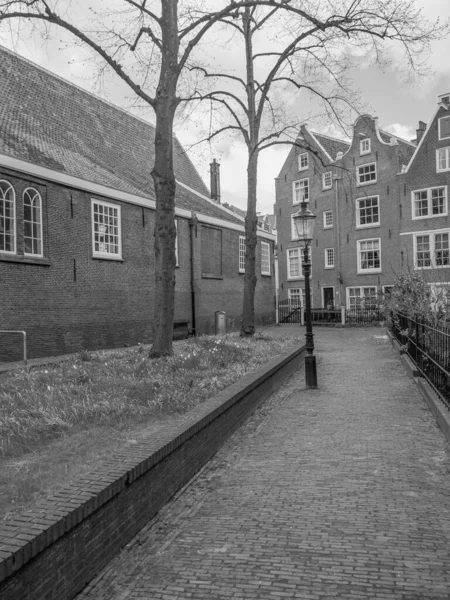 Πόλη Του Άμστερνταμ Στις Κάτω Χώρες — Φωτογραφία Αρχείου