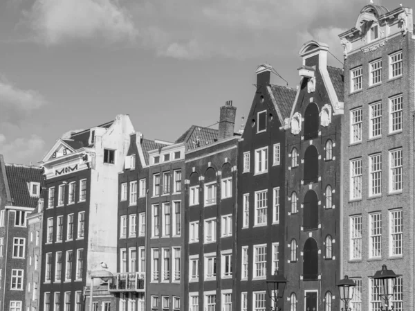 Cidade Amsterdam Nas Terras Baixas — Fotografia de Stock