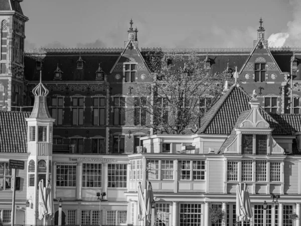 Cidade Amsterdam Nas Terras Baixas — Fotografia de Stock