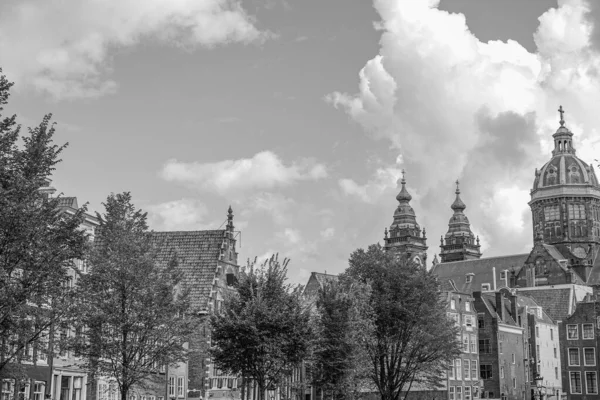 Cidade Amsterdam Nas Terras Baixas — Fotografia de Stock