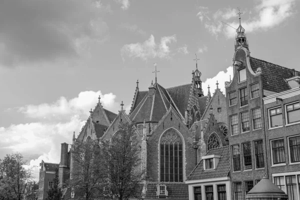 Cidade Amsterdam Nas Terras Baixas — Fotografia de Stock