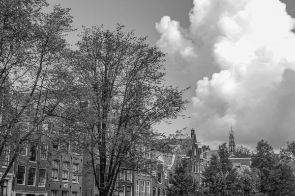 Cidade Amsterdam Nas Terras Baixas — Fotografia de Stock