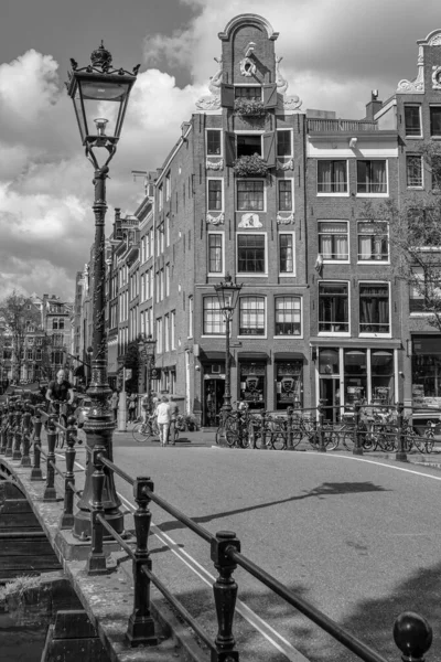 Cidade Amsterdam Nas Terras Baixas — Fotografia de Stock