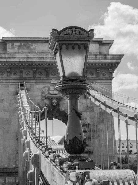 Город Budapest Реке Данубе — стоковое фото
