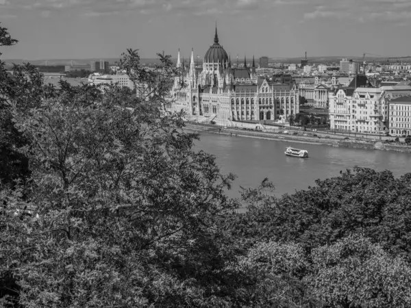 Budapest Városa Danube Folyónál — Stock Fotó