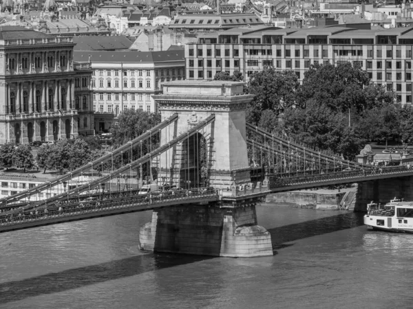 Budapest Városa Danube Folyónál — Stock Fotó