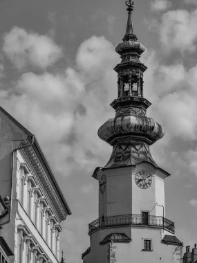 Bratislava Slovakya 'da Danube Nehri' nde
