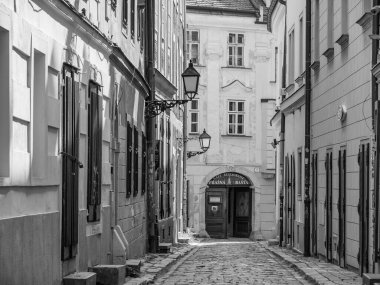 Bratislava Slovakya 'da Danube Nehri' nde