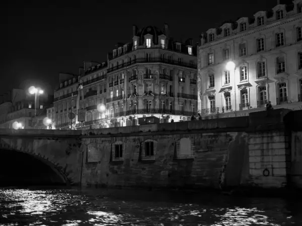 Paris Frankrike Natten — Stockfoto