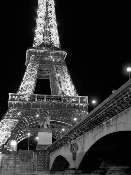 Paris Frankreich Bei Nacht — Stockfoto