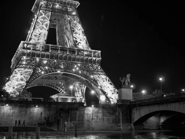 Paris Frankreich Bei Nacht — Stockfoto