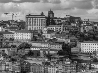 Porto Portekiz 'deki Douro Nehri' nde.